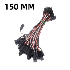 150mm extension leads. Fits Futaba and also JR and more 