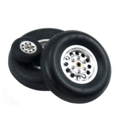 Alloy wheels with Rubber tyres size 1.5" to 6"