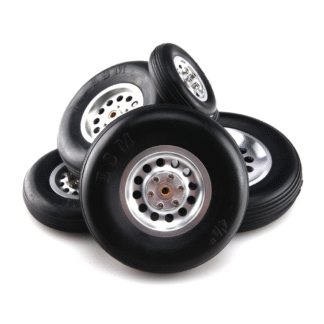 RC Alloy wheels Pepperpot design with Rubber tyres size 1.5" to 6"