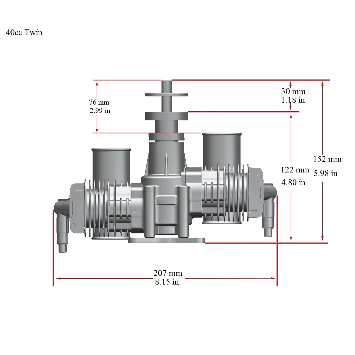 Stinger 40 Twin Dimensions