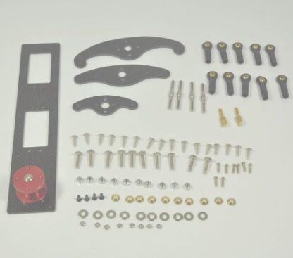 Carbon Fibre Double Servo tray for rudder closed loop control 2 Carbon Fibre Double Servo tray for rudder closed loop control