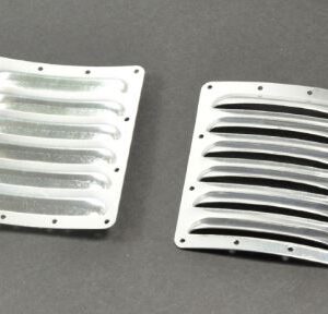 Pair Cooling fin vents for airplane cowl 73mm*62mm*0.5mm