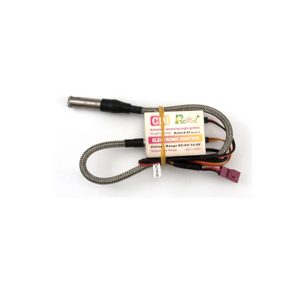1Set Rcexl Single/ Twin Ignition System CDI NGK-ME-8 1/4-32 90/ 120 Degree or Straight For Gas Petrol DLE Engine RC Aircraft 
